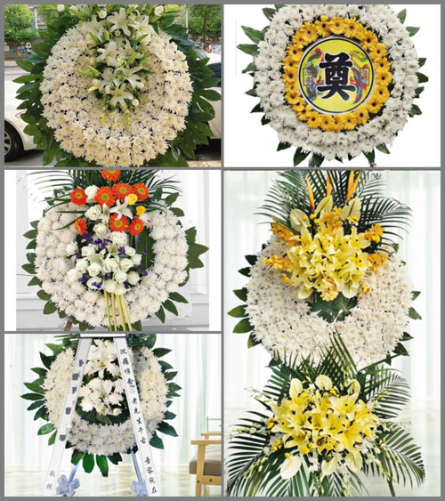 湖北襄阳市南漳县九集镇吴家集村花圈速递
